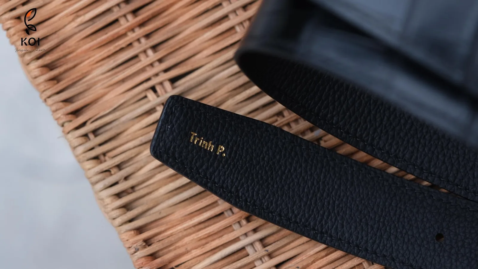 Thắt Lưng Da Nam - Da Aligator - Black - Hình 6