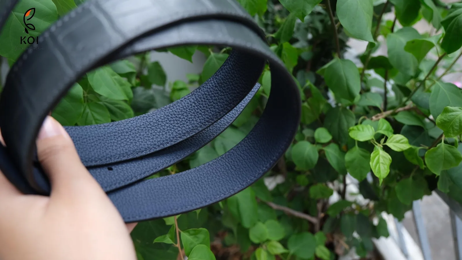 Thắt Lưng Da Nam - Da Alligator - Black - Hình 2