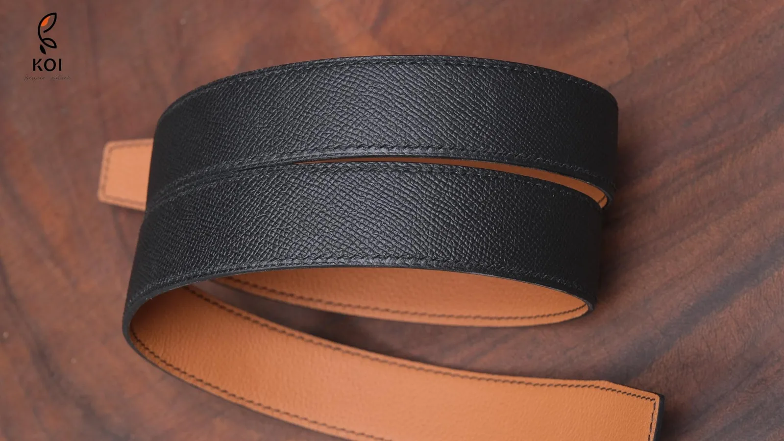 Thắt Lưng Da Nam - Da Epsom - Black - Hình 3