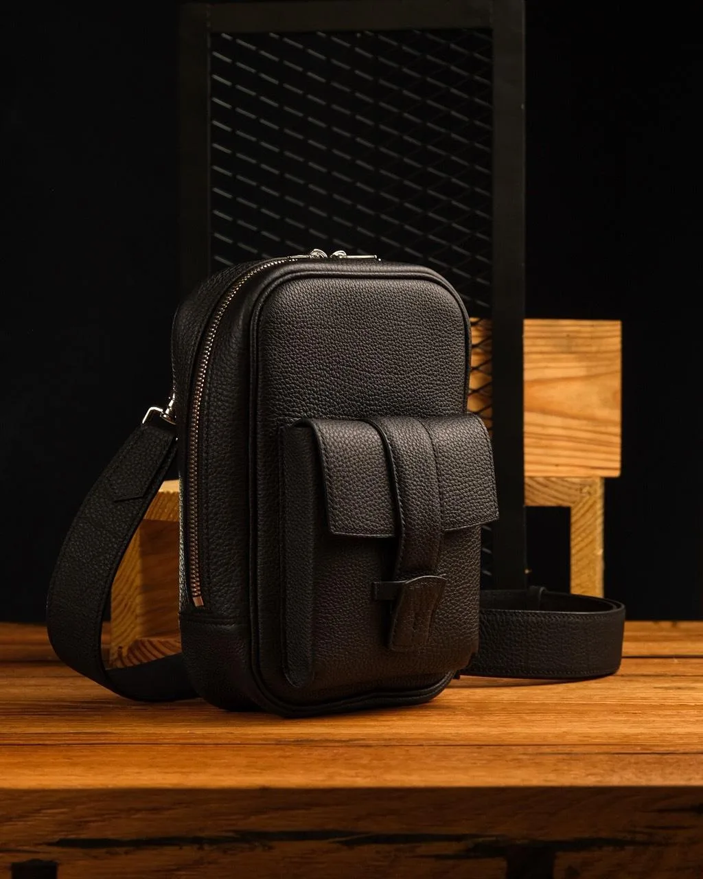 Milano Bag - Da Togo - Black - Gray - Pink - Brown - Hình 5