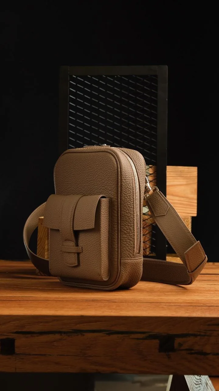 Milano Bag - Da Togo - Black - Gray - Pink - Brown - Hình 4
