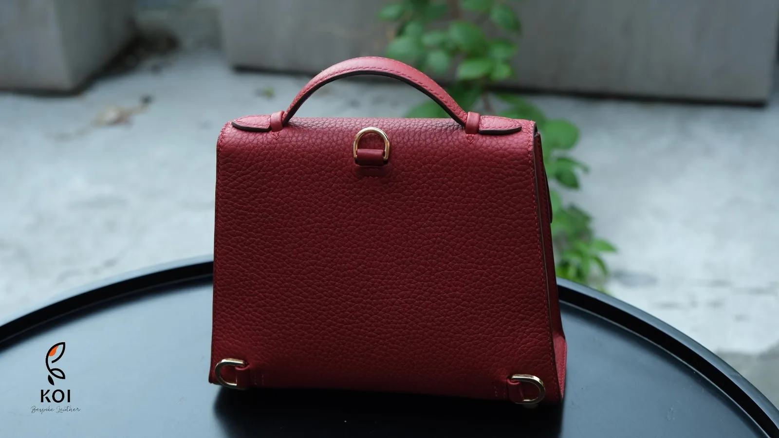 Balo Da Nữ - Da Clemence - Red - Hình 8