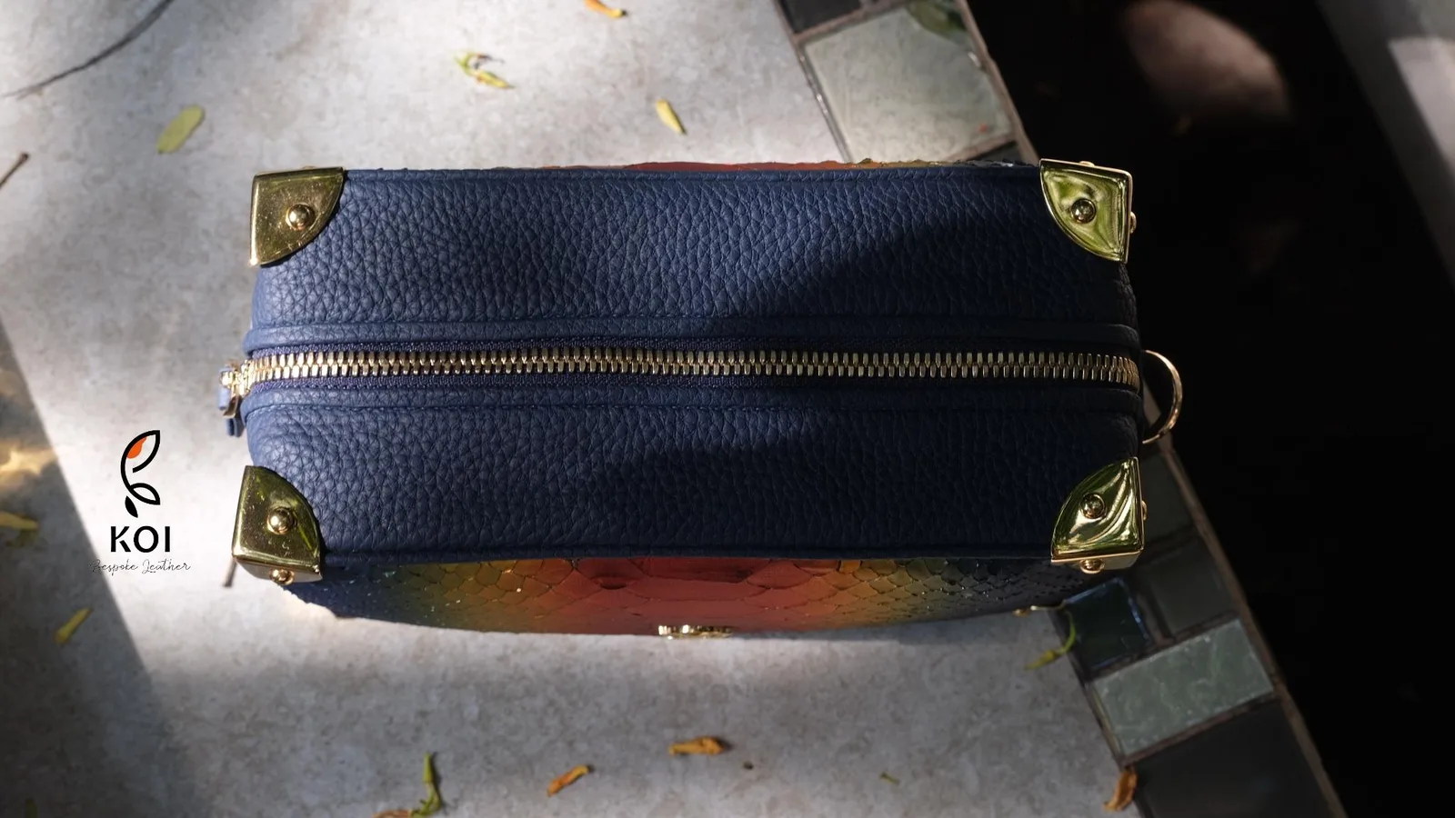 Kobo Bag - Da Trăn - Red x Yellow x Green x Blue - Hình 11
