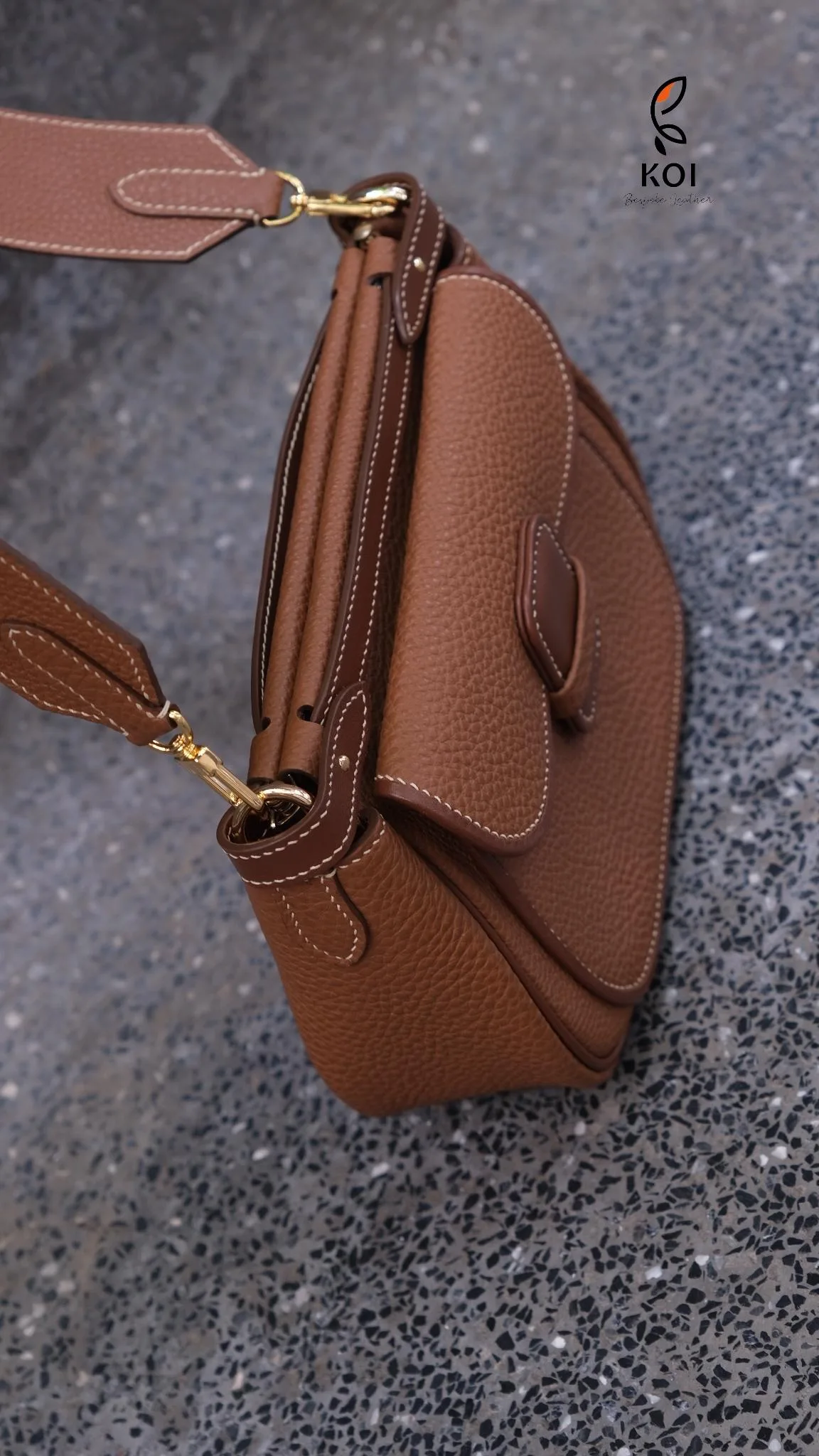 Mettique Bag - Da Togo - Brown - Hình 4