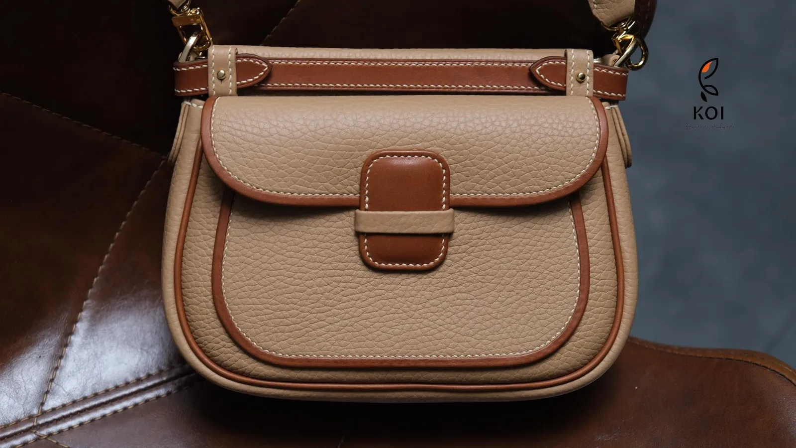Mettique Bag - Da Togo - Brown - Hình 10