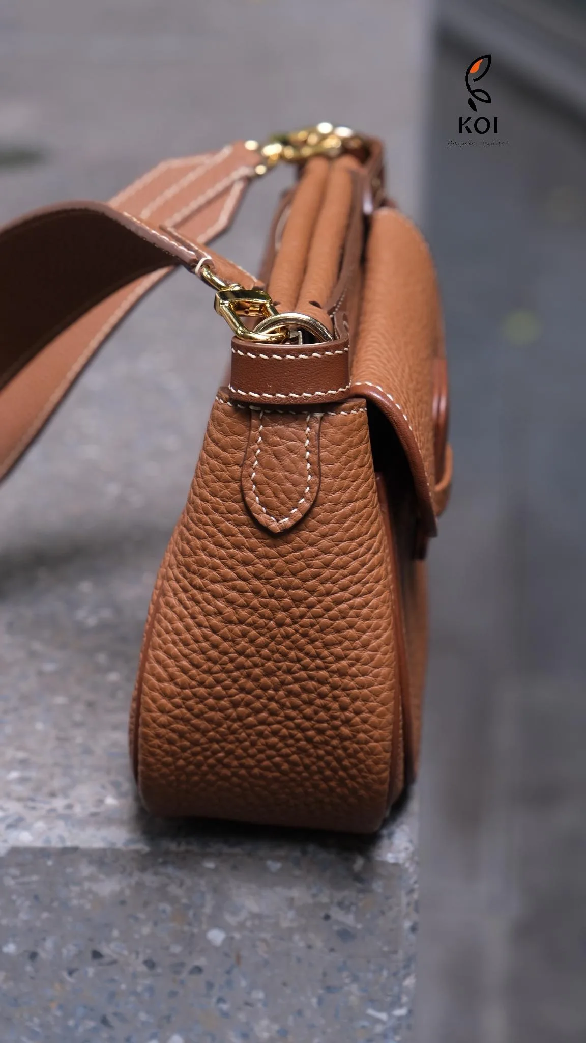 Mettique Bag - Da Togo - Brown - Hình 5