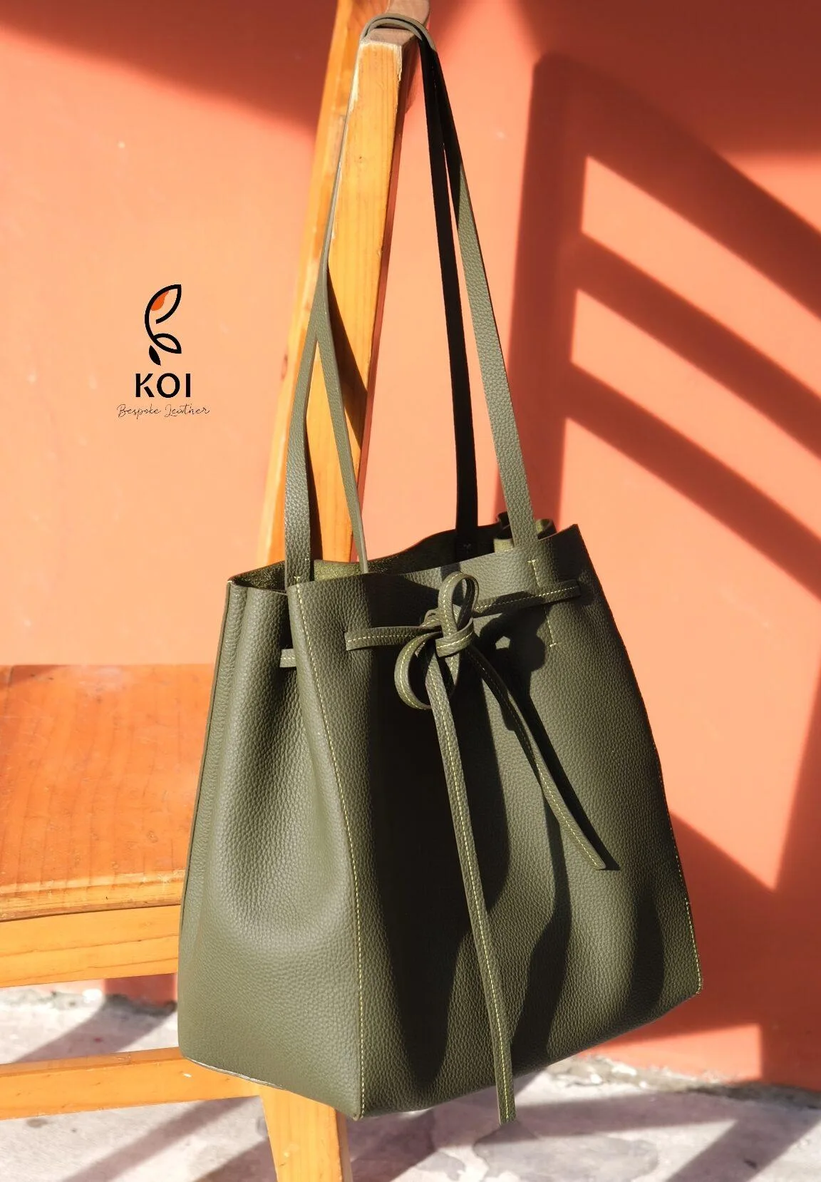 Tote Bag - Da Togo - SaddleBrown - Hình 9