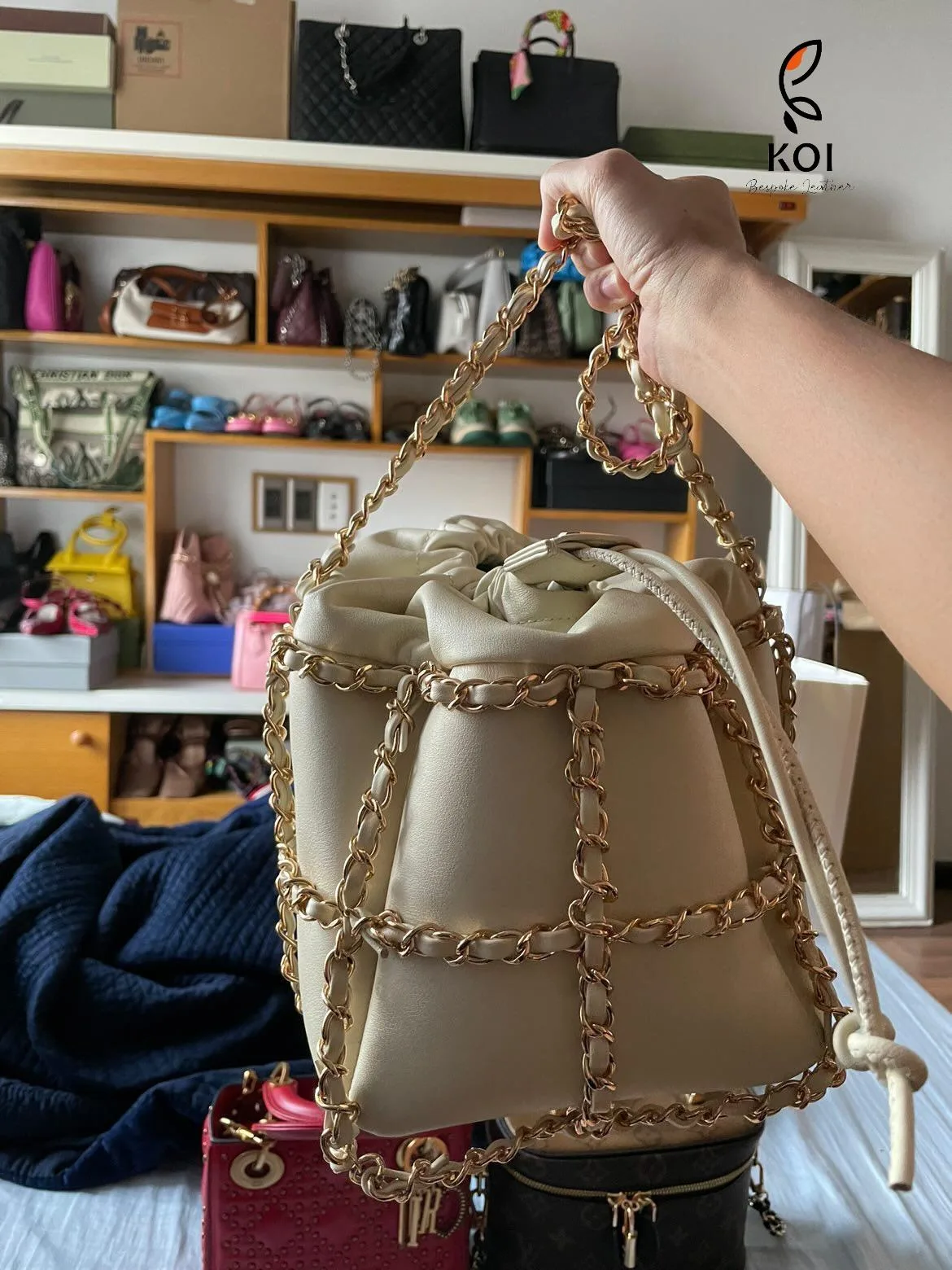 Rhom Bag - Da Swift - Beige - Hình 3