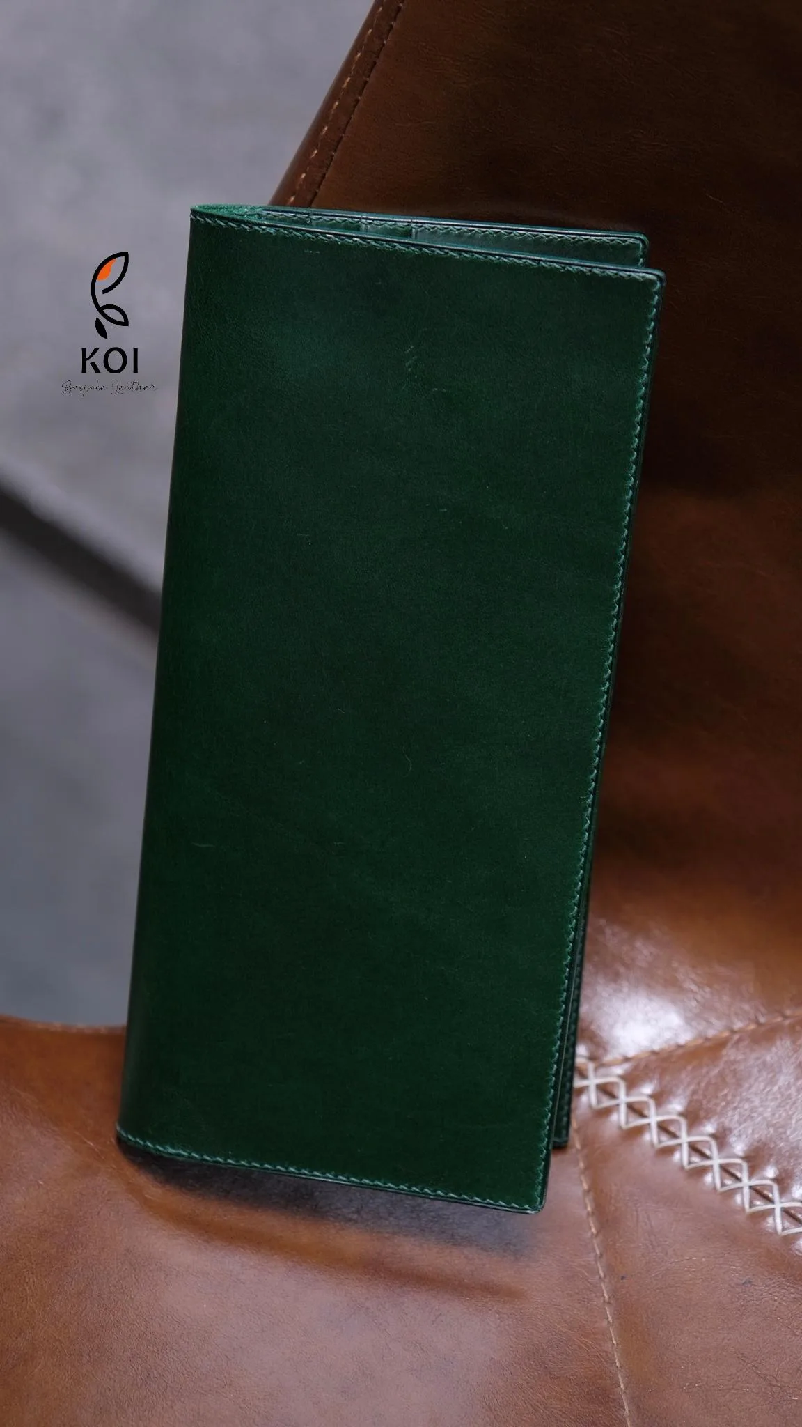 Ví Nữ Long Wallet  - Da Buttero - Teal - Hình 5