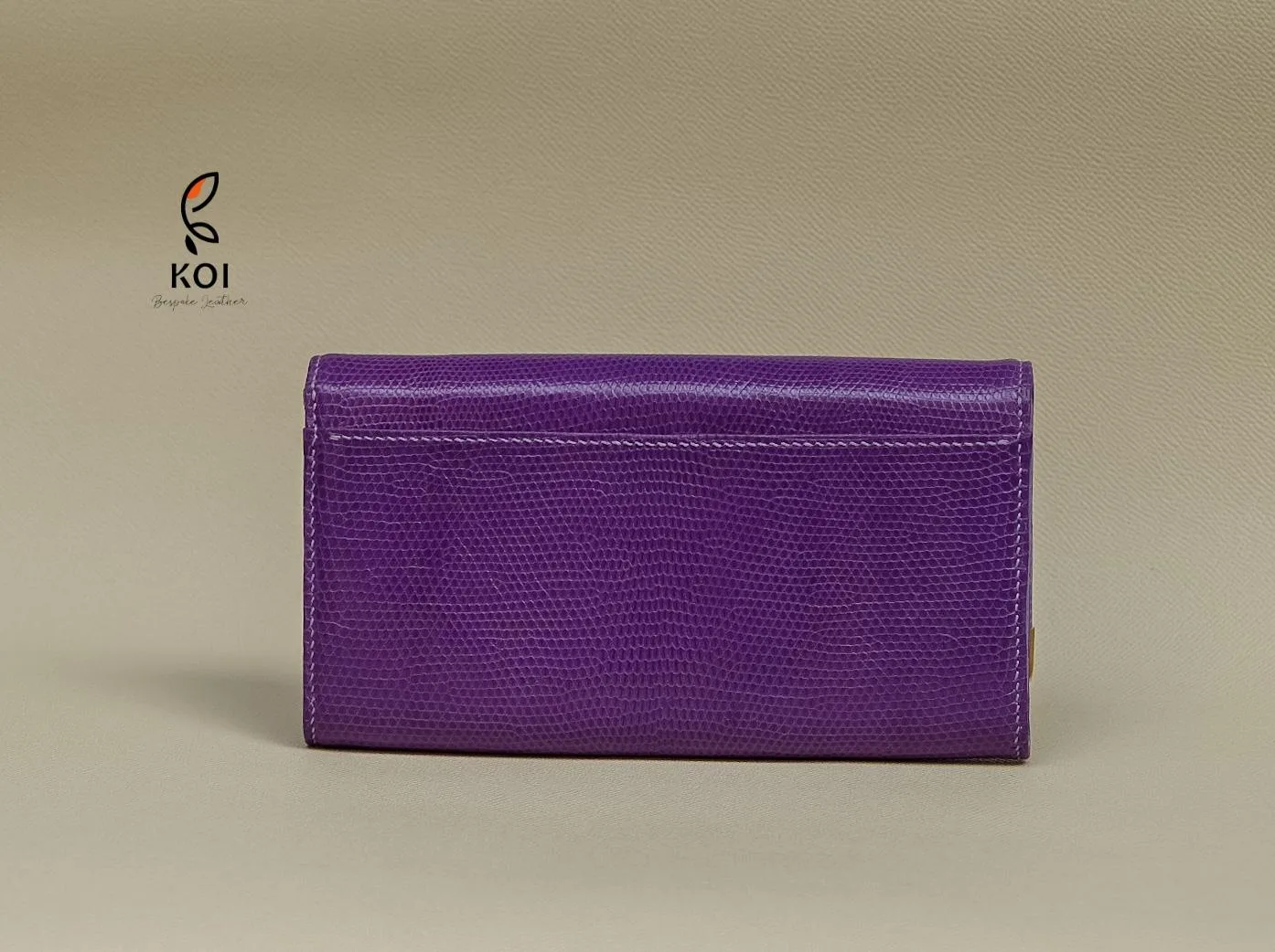 Ví Nữ Long Wallet - Da Lizard - DarkViolet - Hình 6