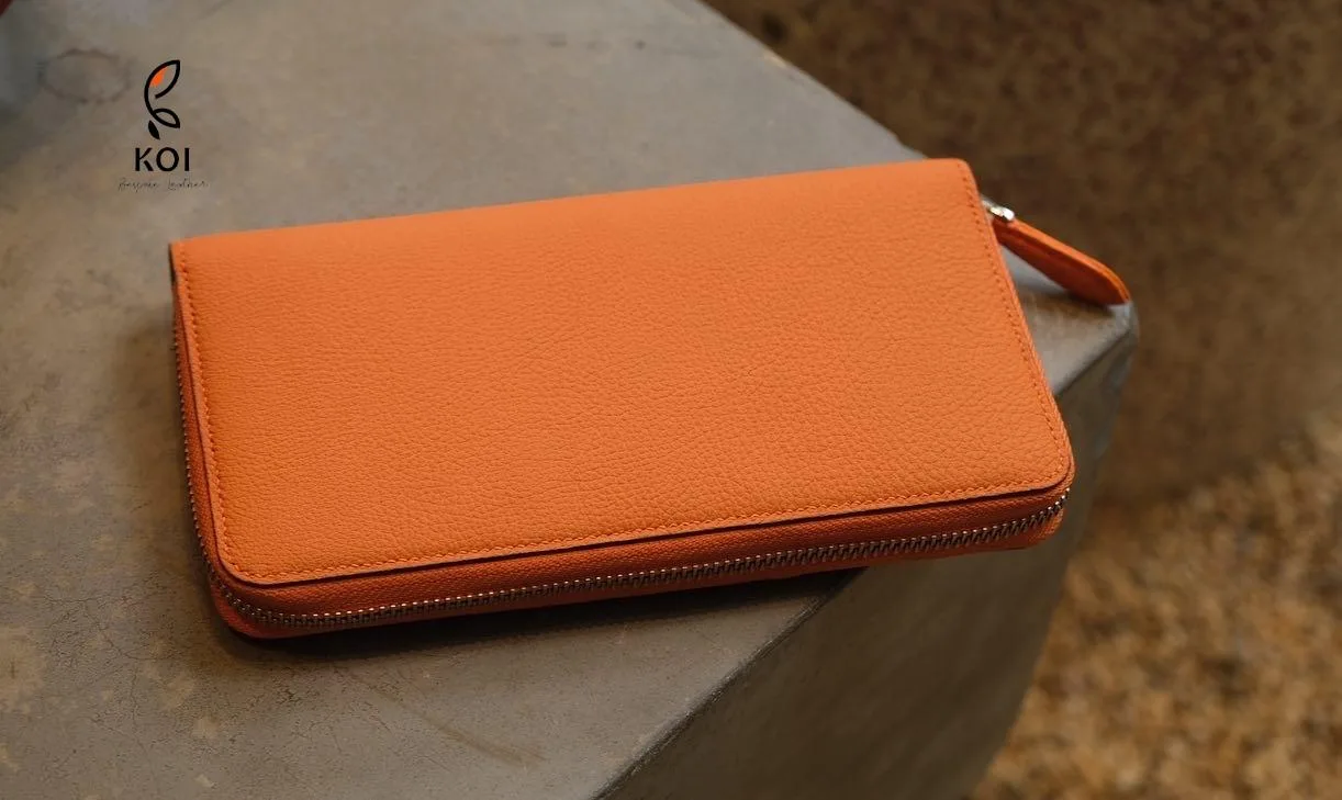 Ví Mama-Mia - Da Togo - Black, Brown, Orange, DarkRed - Hình 10