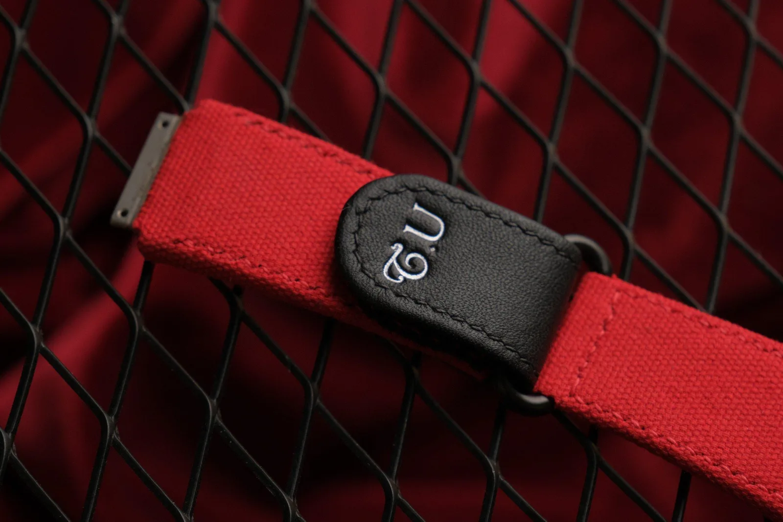 Dây Da Đồng Hồ - Canvas x Swift Calfskin - Red x Black - Hình 2