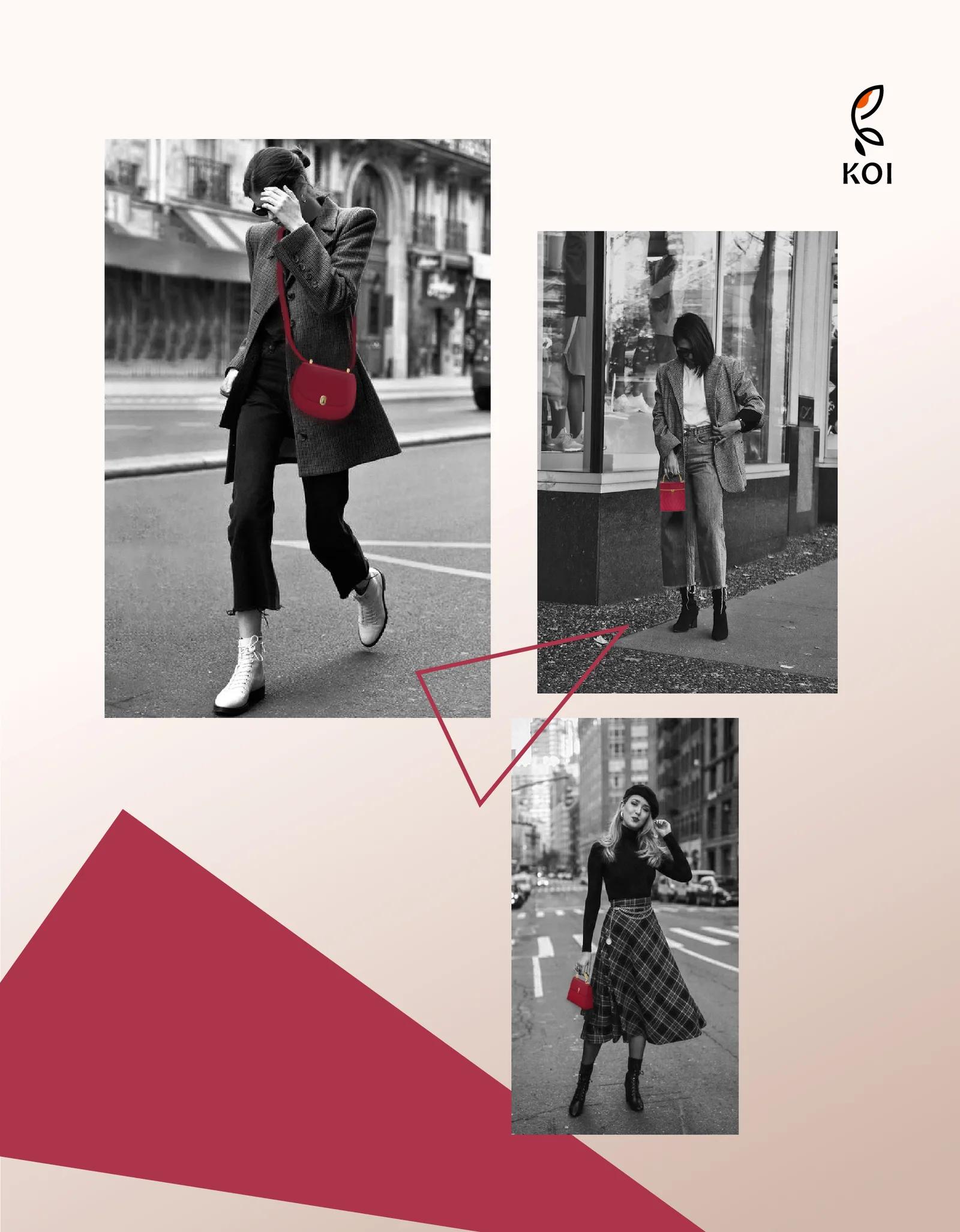 Bộ Sưu Tập Túi Da Nữ Cao Cấp Rubellite Koi Leather