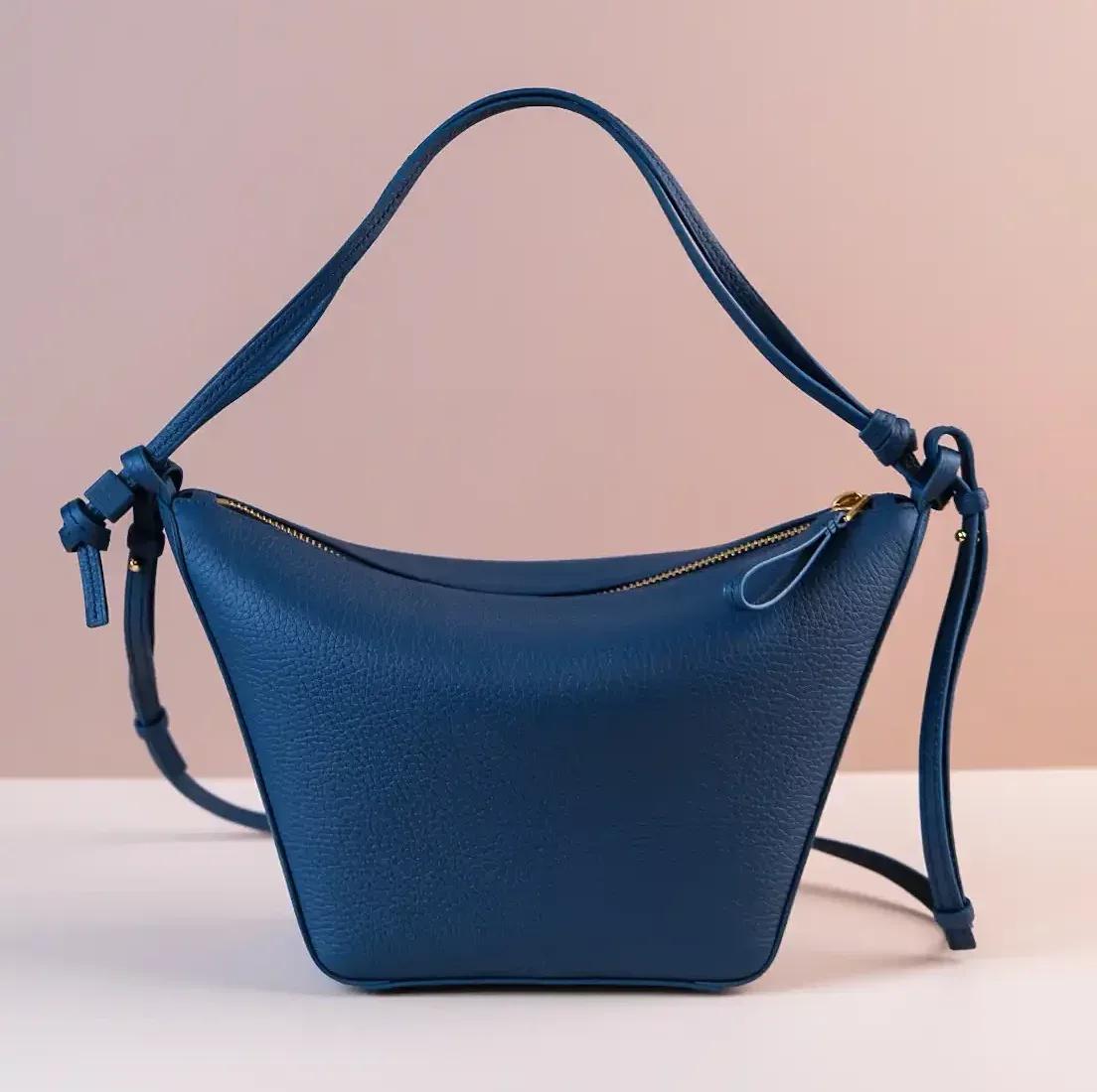 Loewe Hammock Hobo Bag - Da Togo – Navy - KOI Leather