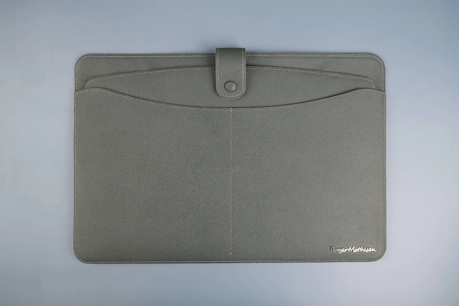 Laptop Sleeve - Da Epsom - SlateGray - KOI Leather