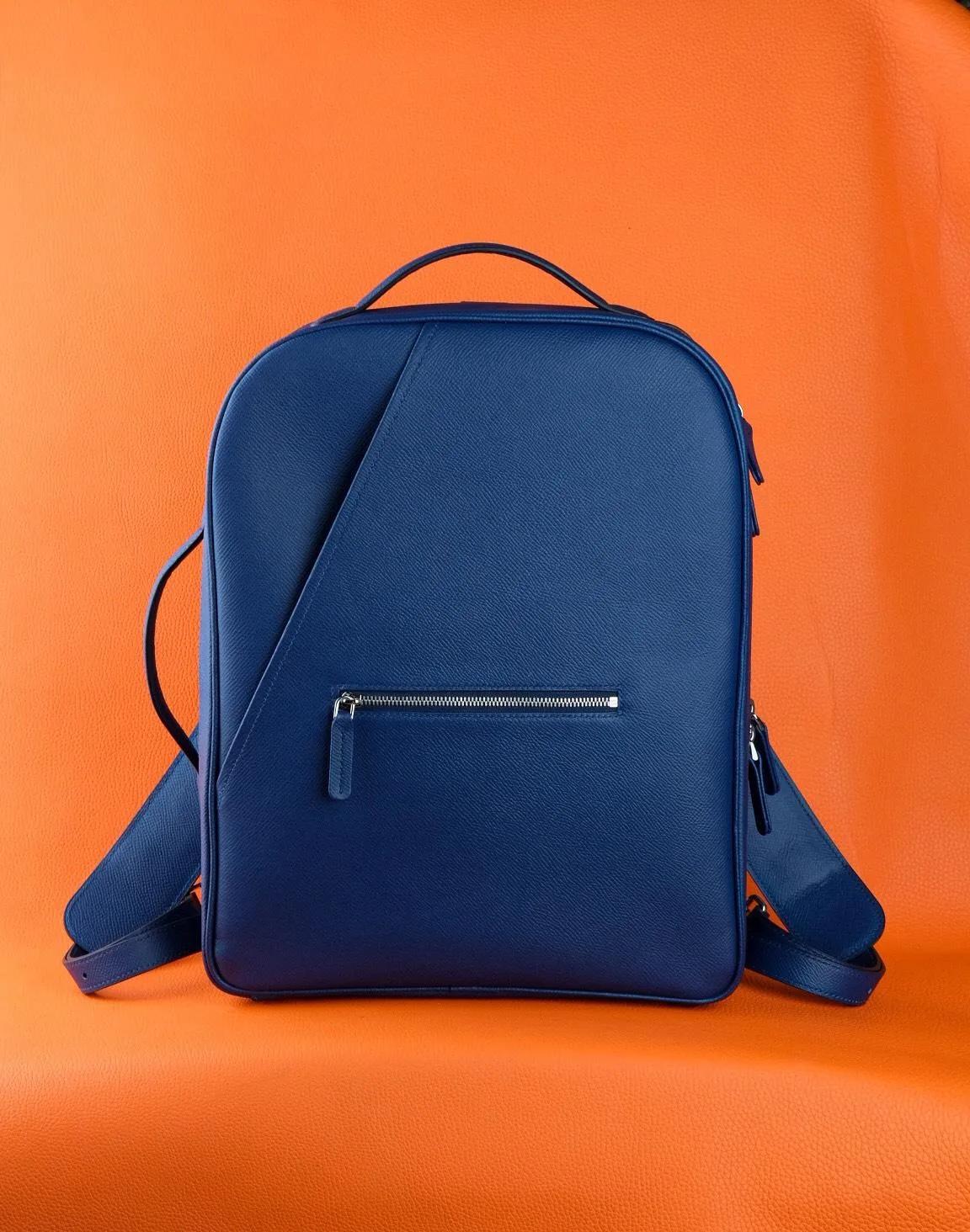 Balo Da DENTRO - Da Epsom - Blue - KOI Leather
