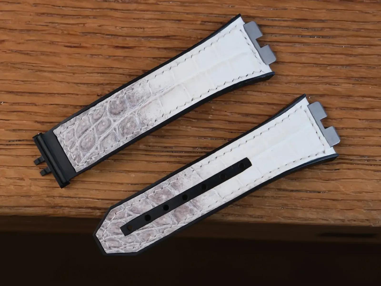 Hublot Straps - Da Alligator - White Ivory - KOI Leather