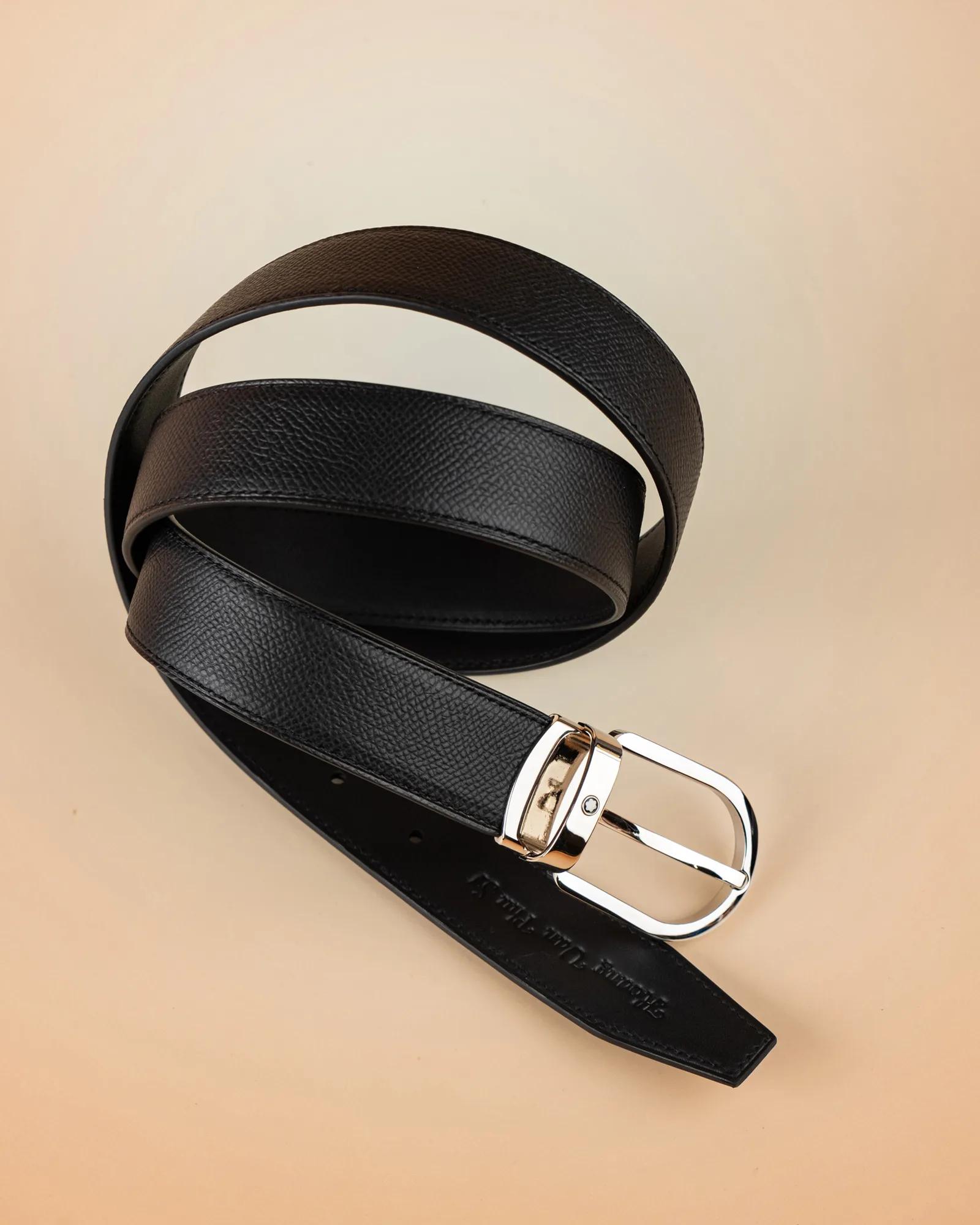 Thắt Lưng Montblance - Da Epsom - Black - KOI Leather