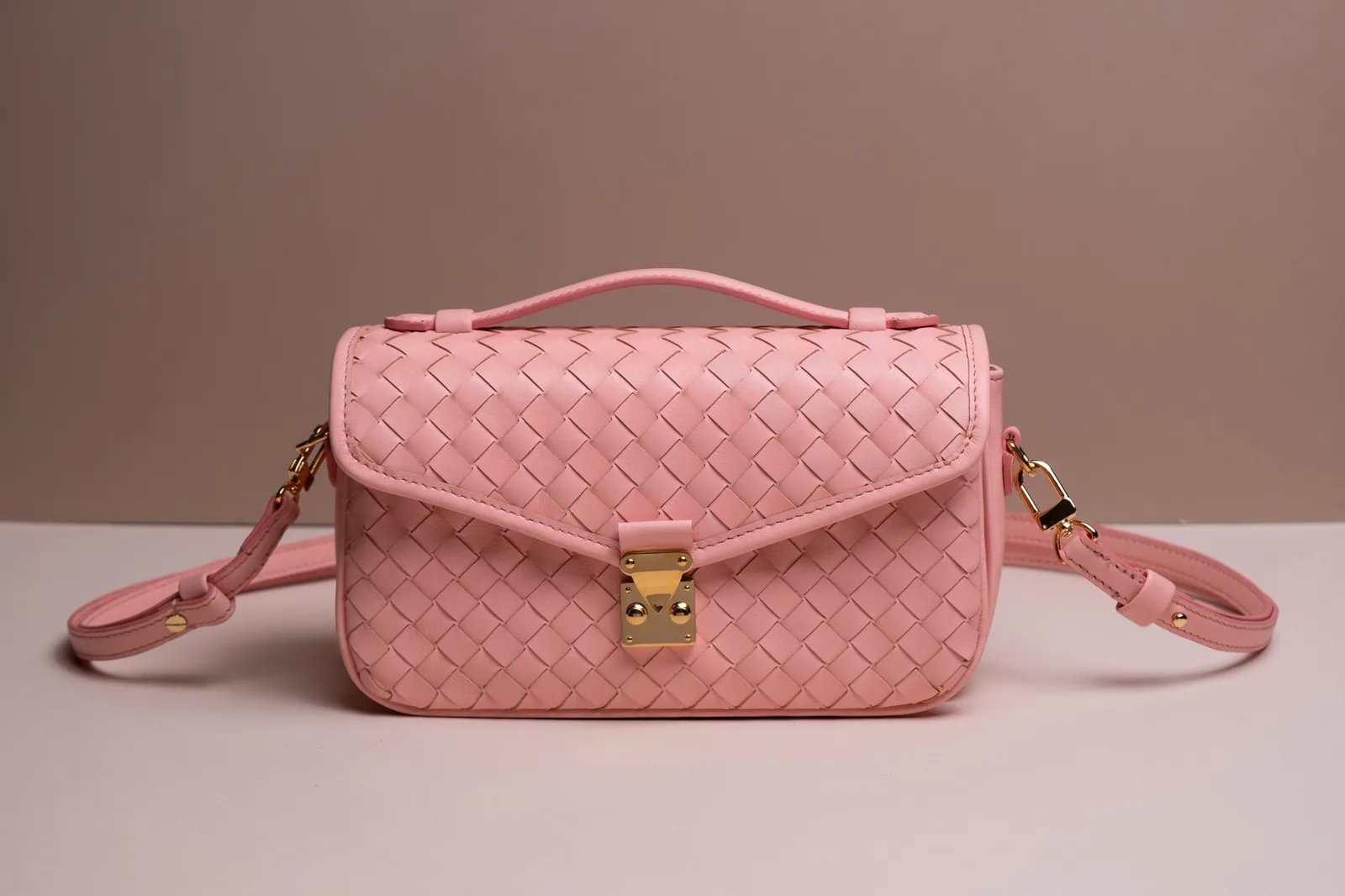Túi Chub - Da Bò - Pink - KOI Leather