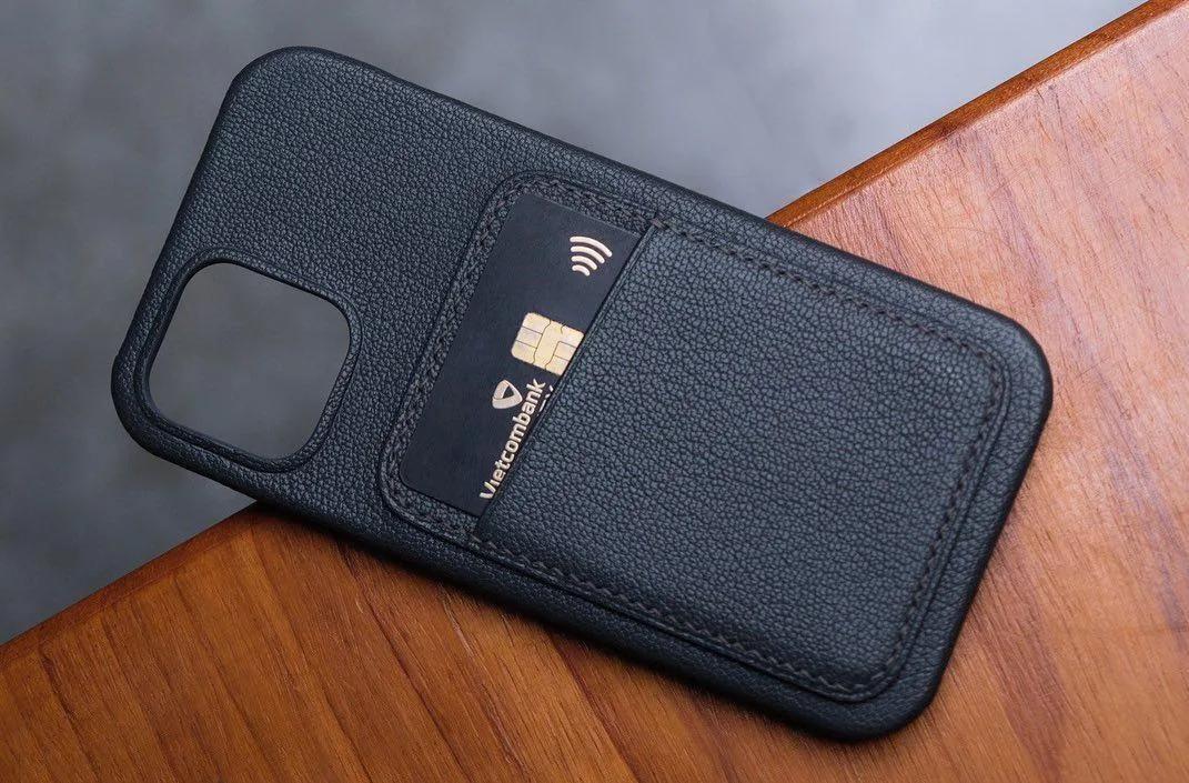 Phonecase Ốp lưng - Da Dê - Xám đậm (Etain) - KOI Leather