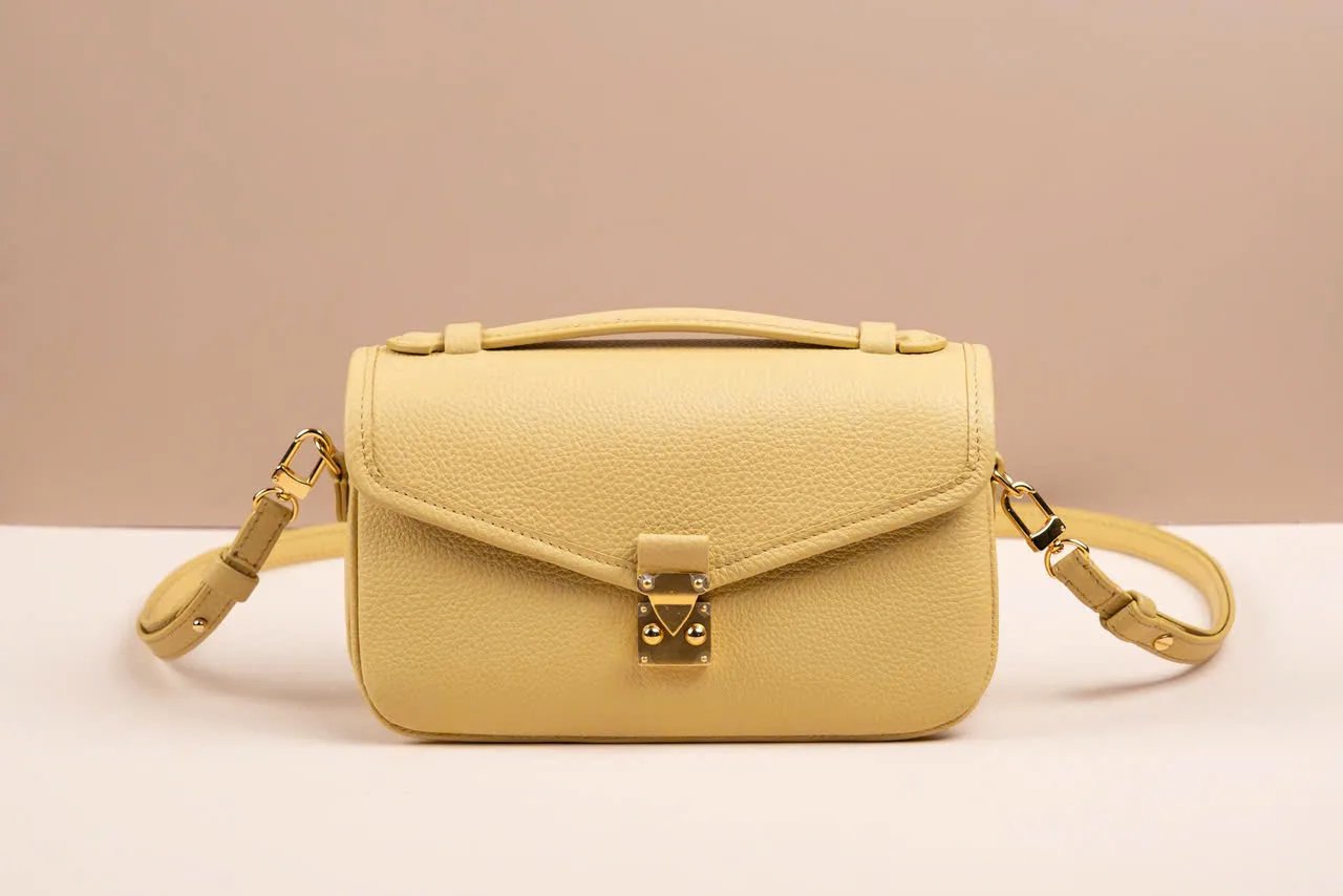 Túi Chub - Da Bò - Yellow - KOI Leather