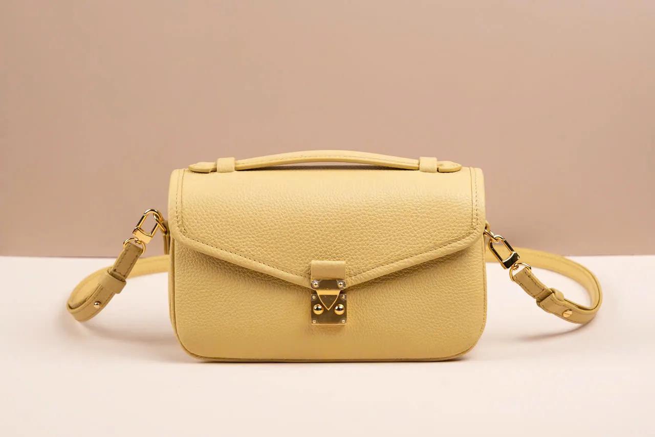Chub Bag — Full-Grain Calfskin, Yellow