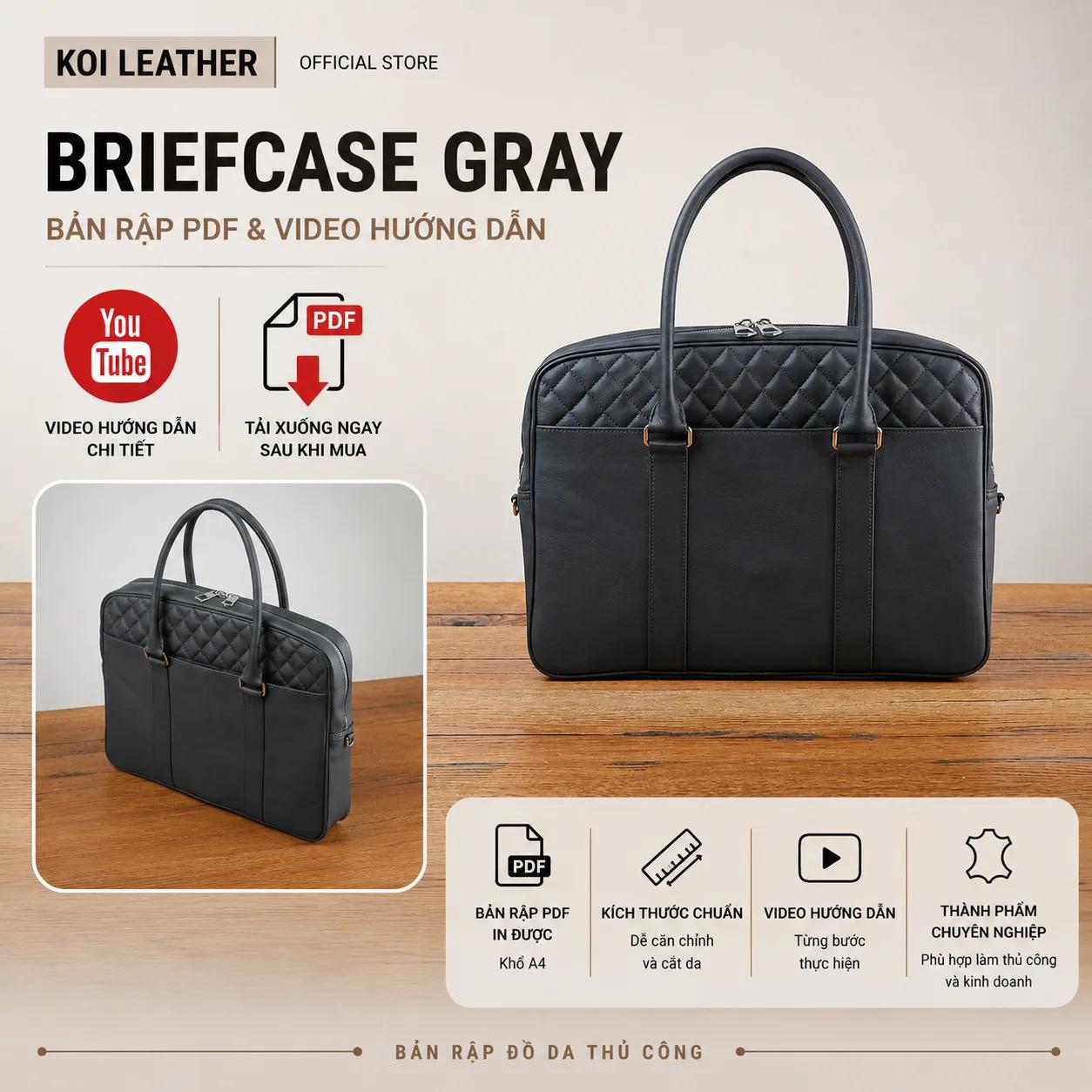 Bản Rập Briefcase Gray – PDF
