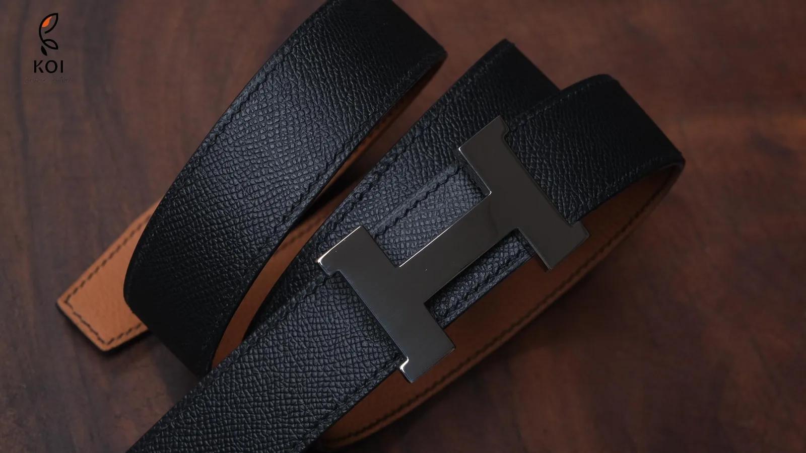 Thắt Lưng Da Nam - Da Epsom - Black - Hình 6
