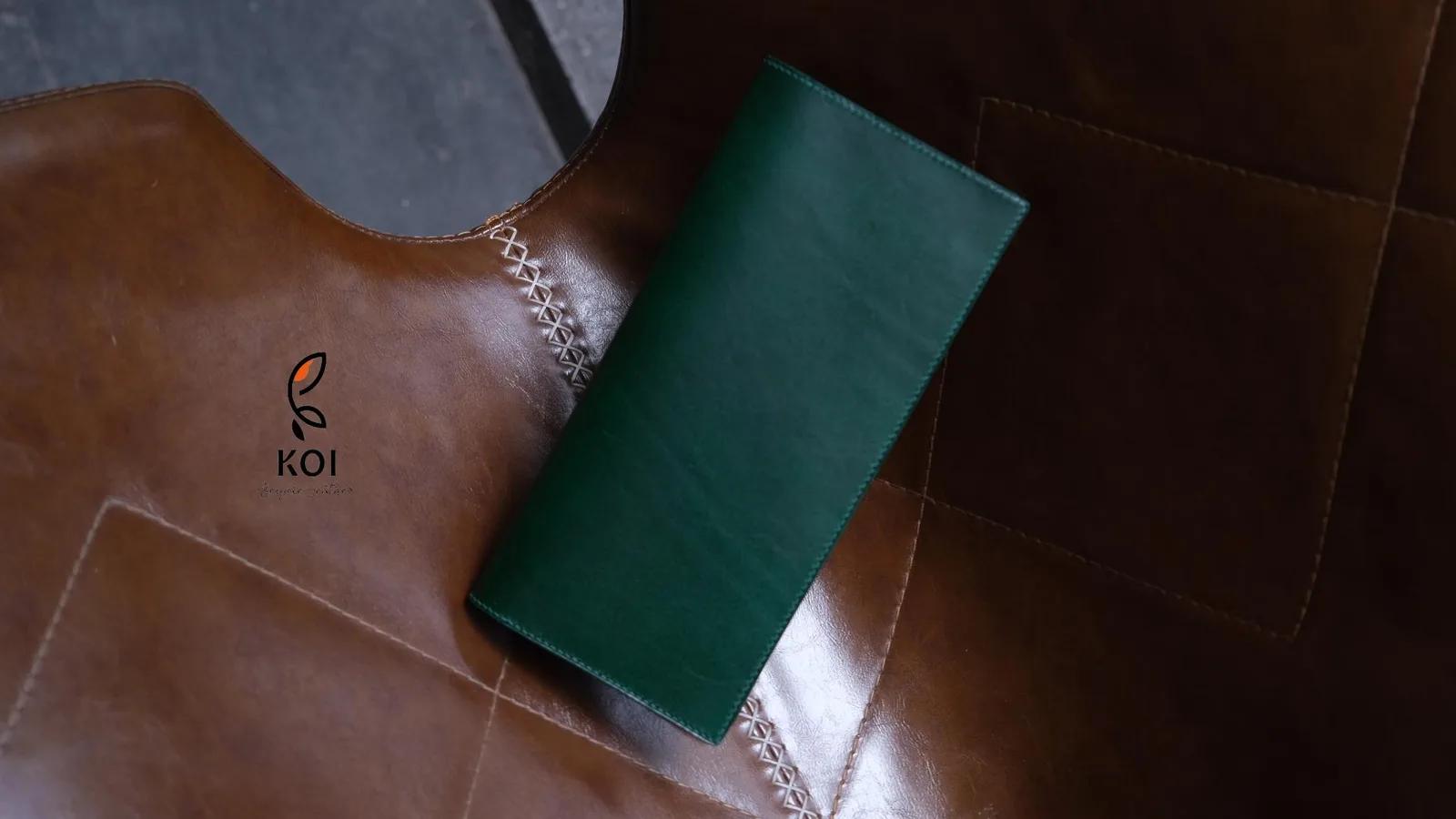 Ví Nữ Long Wallet  - Da Buttero - Teal - Hình 3
