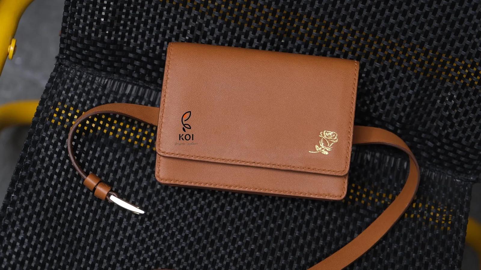 Ví Nữ Wallet On Belt - Da Swift - Chocolate - Hình 3